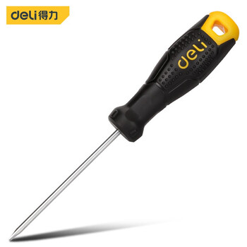 Deli screwdriver flat-blade industrial-grade magnetic screwdriver for household use super-hard flat-blade screwdriver 6x150mm dl6261501