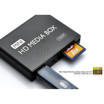 Jeqlo1080p player u disk player hard disk hd single player multimedia usb sd card new and old tv av hdmi mp013 standard