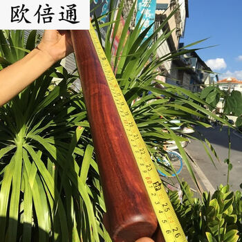 Dunqi mahogany rolling pin solid wood household large and small burmese rosewood fruit red sandalwood baking tool rolling noodles self-defense dark blue