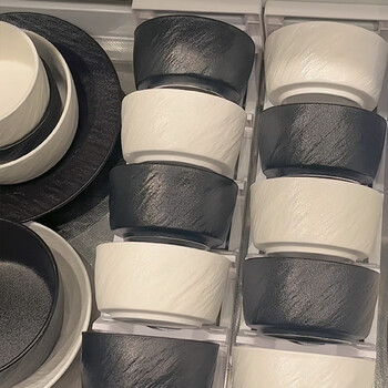 Shumang tableware complete set of light luxury high-end ceramic household bowl set bowls and dishes bowls and chopsticks cutlery bowl set for 4 people with soup bowl gift box set 18 pieces