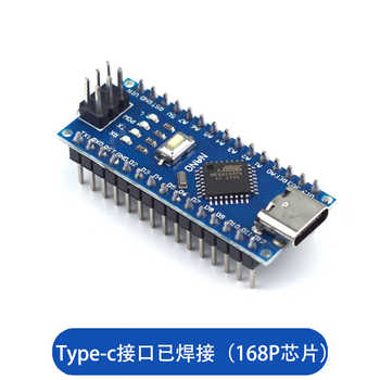 Atmega328p development board compatible with arduino nano v3.0 microcontroller improved version c programming motherboard type-c interface has been soldered (168p)