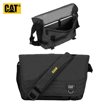 Carter (cat) shoulder crossbody bag, messenger bag, computer bag 15/16 inch briefcase for men, black 83607