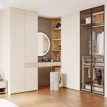 Oppein wardrobe customized super crystal board skin-sense door panel enf environmentally friendly cabinet customized new city (exclusive) first customized price