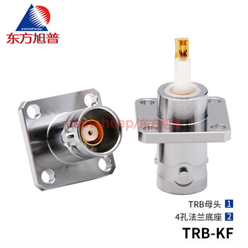Dongfang xupu bj77 tri-coaxial bnc-kf trb-kf 4-hole flange fixed 1553b bus socket trb-kf