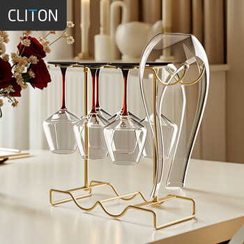 Cliton red wine glass tall stem cup 8-piece wine set burgundy wine glass home wine glass decanter