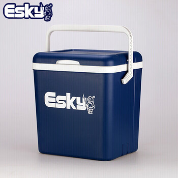 Esky 26l blue cover car home takeaway insulated box cooler portable outdoor small refrigerator fresh box with 8 ice bags