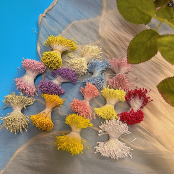 Jewelry accessories diy flower core twisted stick flower core material plaster hairpin flower heart flower core flower core simulation random single color 50 pieces does not support specification