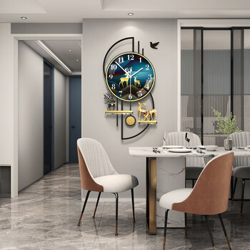 Mercada creative wall clock living room clock light luxury tv wall decoration clock wall modern home simple restaurant clock large size 40*75cm