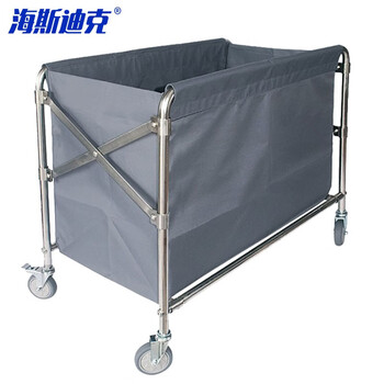 Hasdick hotel multifunctional cleaning trolley linen cart room service cart cleaning cart foldable gray