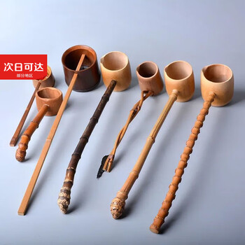 Craftsman time bamboo tea spoon bamboo water ladle japanese-style ladle long handle split tea spoon bamboo tea set tea ceremony spare parts ladle for drinking bamboo root plum blossom spoon