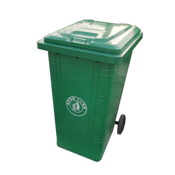 Huili custom-made iron trash can large 240 liters outdoor iron trailer with cover and wheels commercial rural classified sanitation trash can s 120l