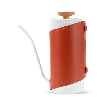 Empire (diguo) paladin coffee hand brewing pot, handleless ear-mounted coffee pot, household stainless steel long mouth, thin mouth controlled kettle, hand brewing coffee utensil, brown