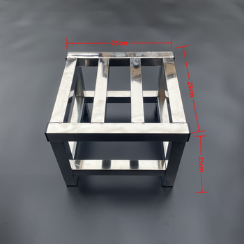 Baishengniu stainless steel shelf washing machine base rack single-layer shelf mop pool shelf refrigerator shelf flower rack water tank shelf width 25* length 25 height 25cm