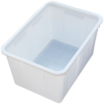 Indas baker plastic thickened water tank large capacity storage box logistics components screw turnover box white 50 liter water tank