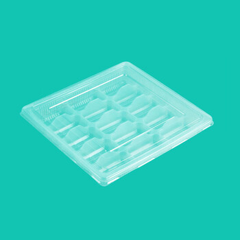 Mrs. zhuang 15-grid transparent color 100 sets disposable dumpling box take-out lunch box with lid ztt-9293b