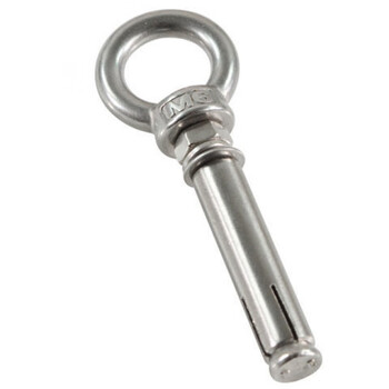 An junsheng stainless steel lifting ring expansion screw hook with ring installation artifact belt ring extended expansion bolt m8*120