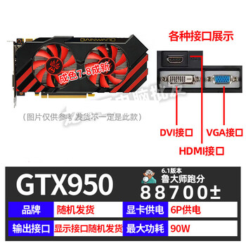Desktop computer gtx750ti 950 960 2g independent game graphics card 1050 1060 3g 4g 6g gtx950 2g 128m