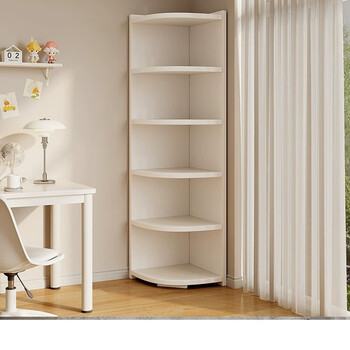 Yisijia corner cabinet floor-standing corner storage rack living room corner storage rack triangular bookshelf bedroom dining room corner cabinet 30*30*90cm three layers