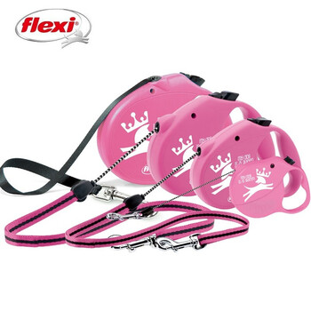 Flexi automatic retractable dog rope german version classic goddess caribbean small, medium and large dog walking rope leash goddess version series l-5 meter ribbon under 50kg