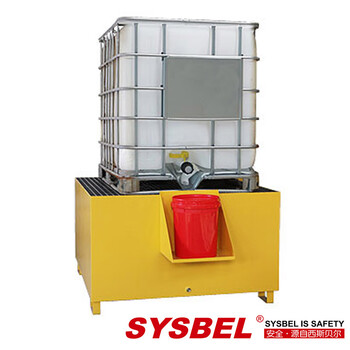 Sysbel ibc barrel steel leakage pallet spm112 steel four-barrel leakage pallet mobile steel two-barrel leakage pallet ton barrel pallet spm112