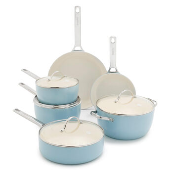 Greenpanpadova pro 10-piece set hard anodized nonstick pans