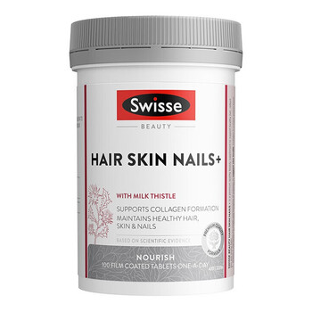 Swisse collagen tablets nourish skin, skin care, nail care, hair care, moisturize skin, maintain elasticity, reduce loss of imported collagen tablets 100 tablets*1 bottle