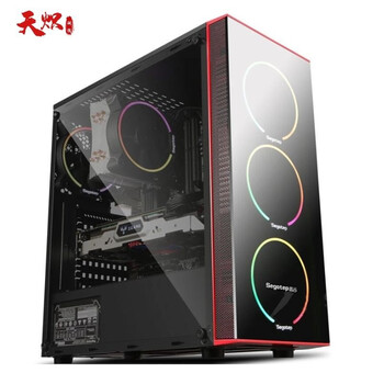 Desktop computer host second-hand 9 new chassis game host chassis office host chassis supports large board backline 85 new xingu side-transparent chassis with four fans