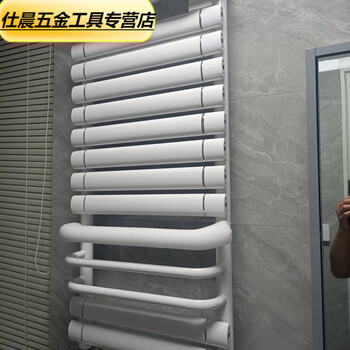 Qinkai home radiator copper-aluminum composite water heating radiator towel rack small basket bathroom wall-mounted bathroom floor heating copper and aluminum style 400*1200