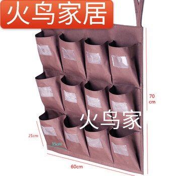 Sailoto store guest room work cart rag bag hanging bag cleaning cart linen cart tool distinction towel storage classification 12-port straps without steel pipe