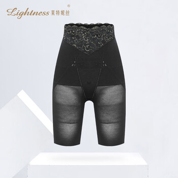Lightness belly-slimming butt-lifting mid-band pants pl309 black m
