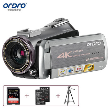 Ordro az50 smart 4k high-definition digital camera professional live broadcast camera home dv recorder travel wedding shooting