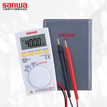 Sanwa japan's sanwa pm3 thin and light pocket portable digital multimeter automatic range electrician meter on-off buzzer