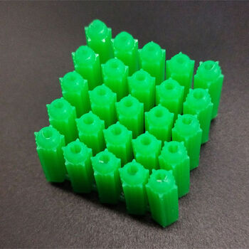 Meikejie green plastic expansion tube 6mm6cm 8mm8cm self-tapping screw rubber plug wall plug expansion plug expansion plug rubber granules m6m8 6 mm -100 capsules - trial pack