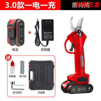Xmsj duntewei brushless electric pruning shears lithium-ion fruit tree thick branch scissors garden scissors 3:0 one battery and one charge male model