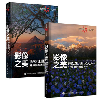 Set of 2 volumes the beauty of images visual china 500px classic photography tutorial basics + practical