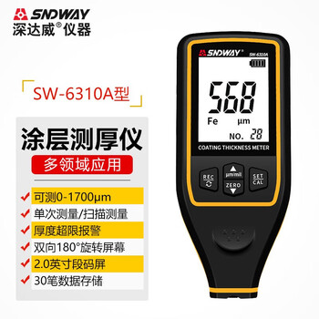 Shendawei coating thickness gauge high-precision automotive paint film meter industrial paint film layer detector sw-6300a sw-6310a