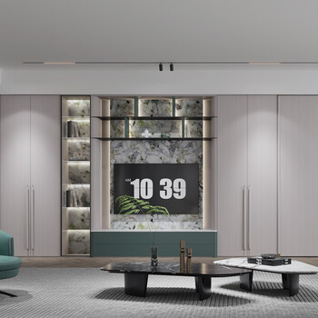 Yadan bvlgari modern light luxury style living room, study, bedroom space customized deposit