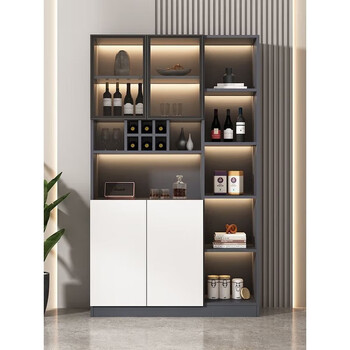 Longyou sideboard wall-mounted multi-functional wine cabinet integrated modern simple light luxury living room tableware storage cabinet storage cabinet high cabinet 120*32*160 environmentally friendly particle board