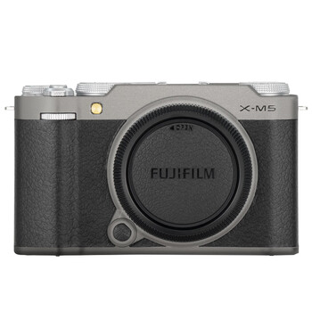 Mihondo is suitable for fuji x-m5 camera protective film fujifilm xm5 body sticker matt silver 3m leather texture black skin + metal titanium fuji x-m5