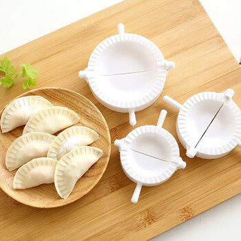 Po qing multi-size dumpling artifact kitchen pinch dumpling clamp to make dumplings mold large, medium and small dumpling artifact, dumplings 3 pack