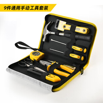 Stanley (stanley) stanley tool set hardware tools complete toolbox repair screwdriver tools complete set richardman bag portable 9-piece set ec00923