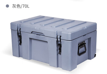 Rotational molded truck outdoor equipment storage box rescue supplies camping vehicle waterproof storage box medium size 70l700*450*50 dark gray