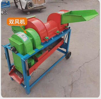 Wen yijia customized energy threshing machine for household small corn buds, soybeans, sorghum and rapeseed fully automatic peeling machine for peeling millet. the whole machine has dual fans without motor.