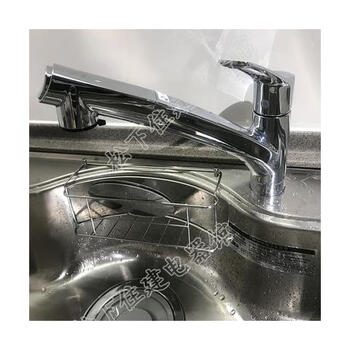 Lixil imported from japan lixil functional 3d sink multi-functional kitchen stainless steel embossed large single tank with sensor faucet large sink + kvk5021 faucet