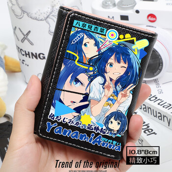 There are too many female protagonists of fro cat yanami anana and the defeated dog japanese anime simple and compact wallet with multiple card slots and card holder in one black l defeated dog anana flow