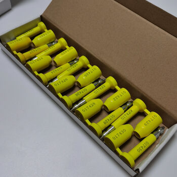 High security seal container seal railway disposable lead seal seal container lock logistics seal 10 yellow