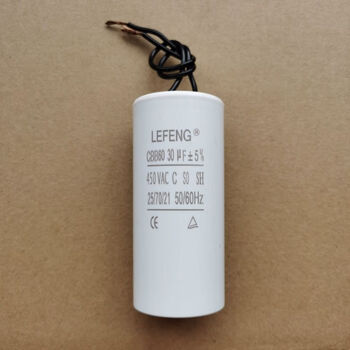 Lefeng capacitor cbb60 capacitor 450v electrical appliance ac motor running water pump capacitor 20uf