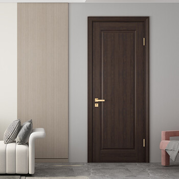 Mengtian wooden door interior door balcony door room door bedroom door wanxiang interior door m51-1z (shun) black walnut mocha brown