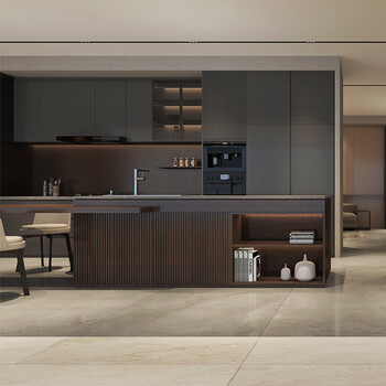 Mexueer cabinet customization overall modern minimalist kitchen cabinet assembly home kitchen stove cabinet quartz stone countertop whole house customization customization deposit (consult customer service for details custom size