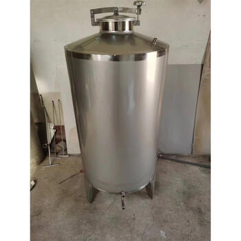 Xuanjiu 304 stainless steel wine storage tank food grade large storage tank white steel sealed tank wine vinegar soaked medicinal wine large mouth wine making 1000 pounds